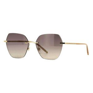 New CHOPARD Gold Rimless Cat Eye SCHL88M 300K Sunglasses Women